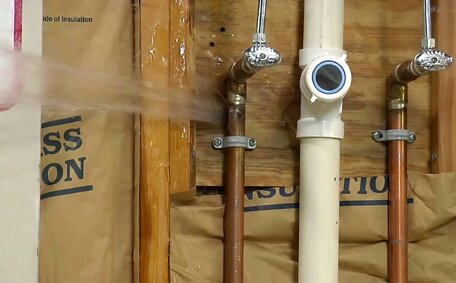 Plumber stops bathroom mould mildew
